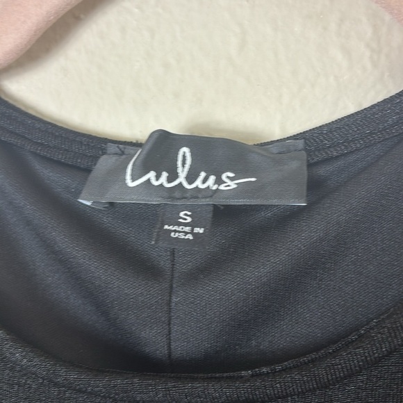 NWT Lulus Out For the Evening Black Fringe Long Sleeve Bodycon Dress size Small - Picture 6 of 13